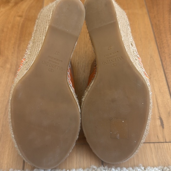Valentino Espadrille Wedges size 37 neutrals - Picture 8 of 9